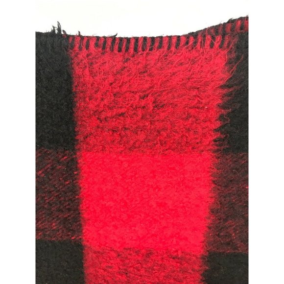 san marcos blanket Lap Throw Stadium Mexico 45 X 72 Acrylic Buffalo Plaid Check - Picture 3 of 6